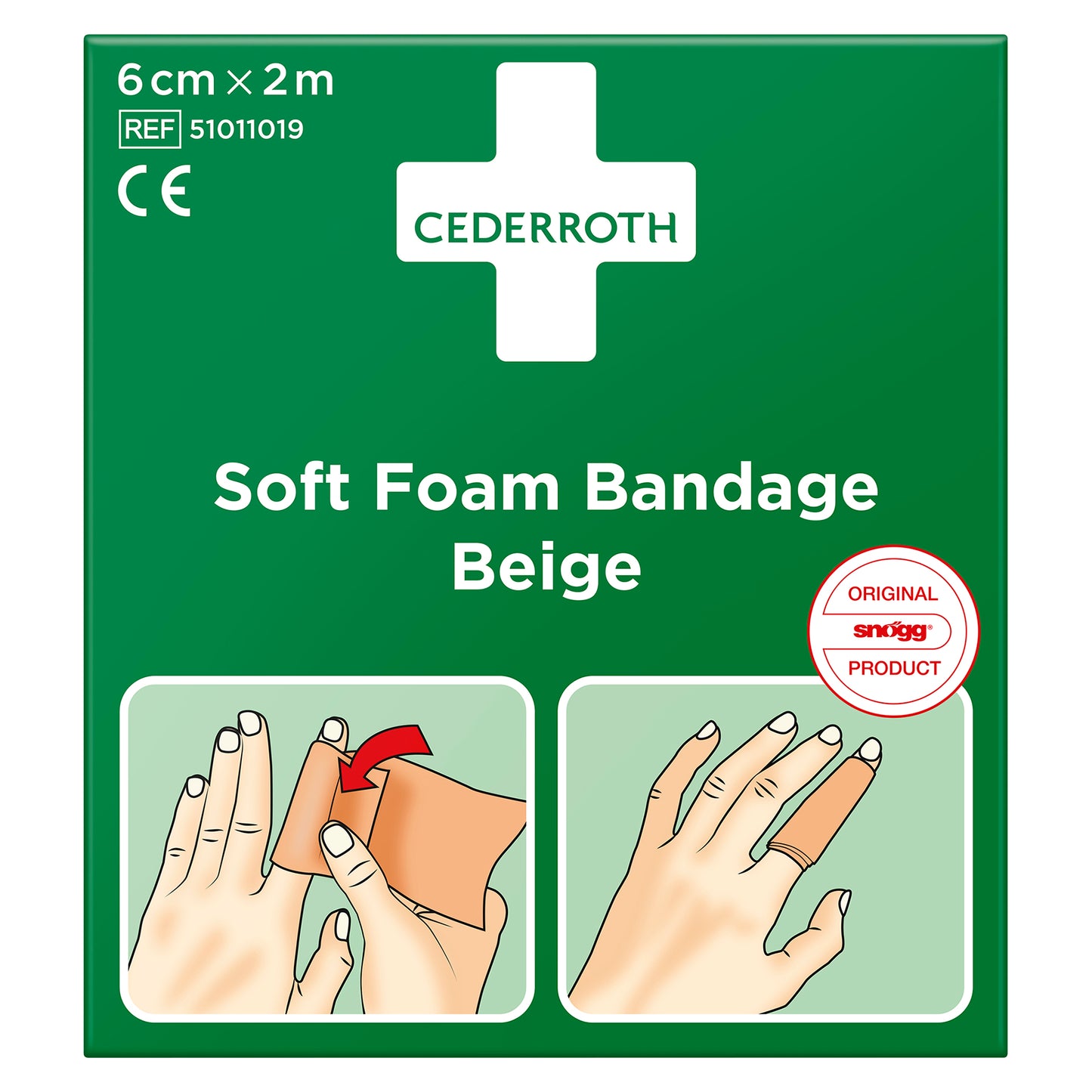 Cederroth Soft Foam Bandage Beige 6 cm