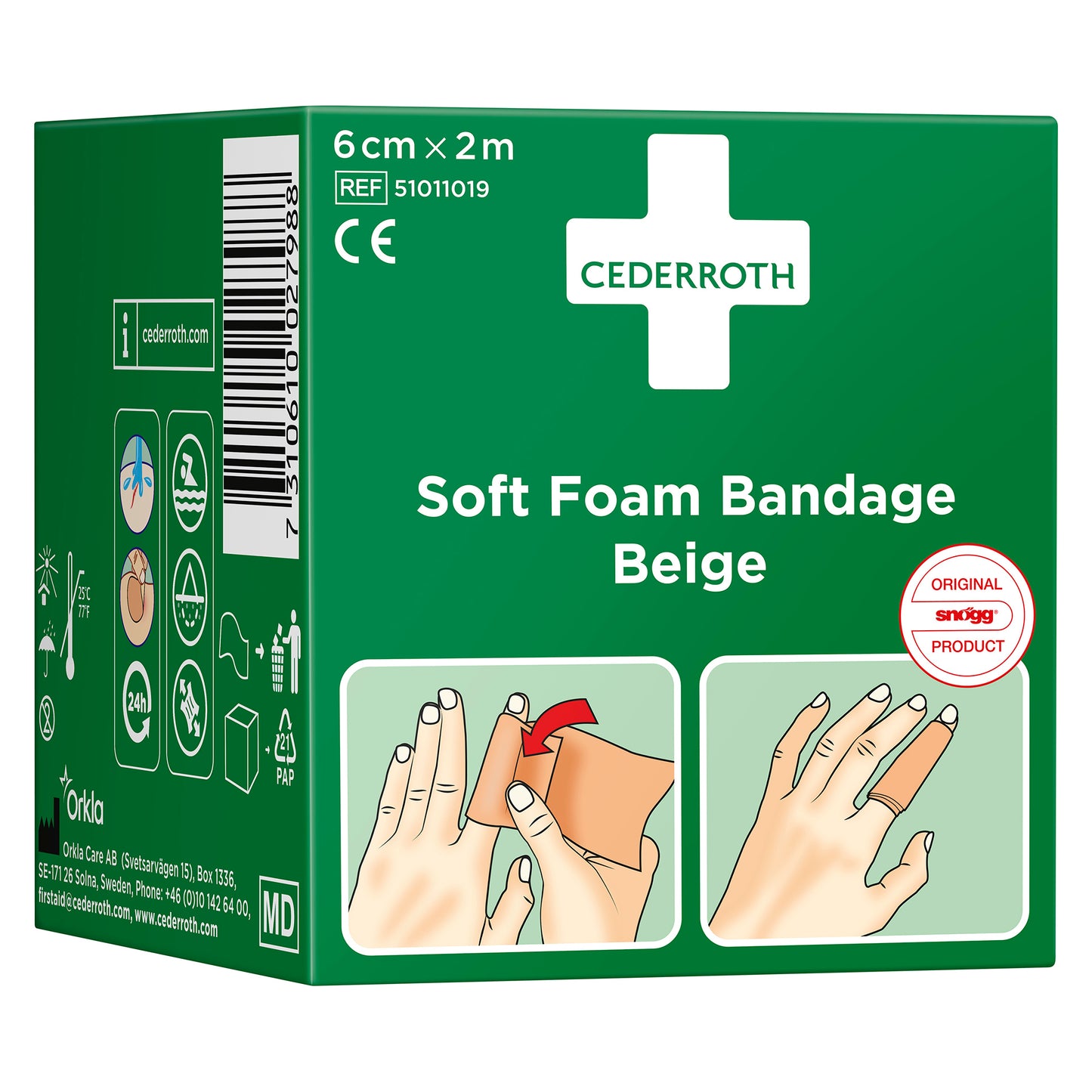 Cederroth Soft Foam Bandage Beige 6 cm