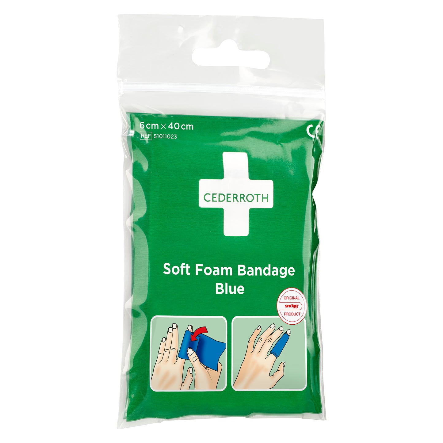 Cederroth Soft Foam Bandage Blue 40 cm x 6 cm, 40 pieces