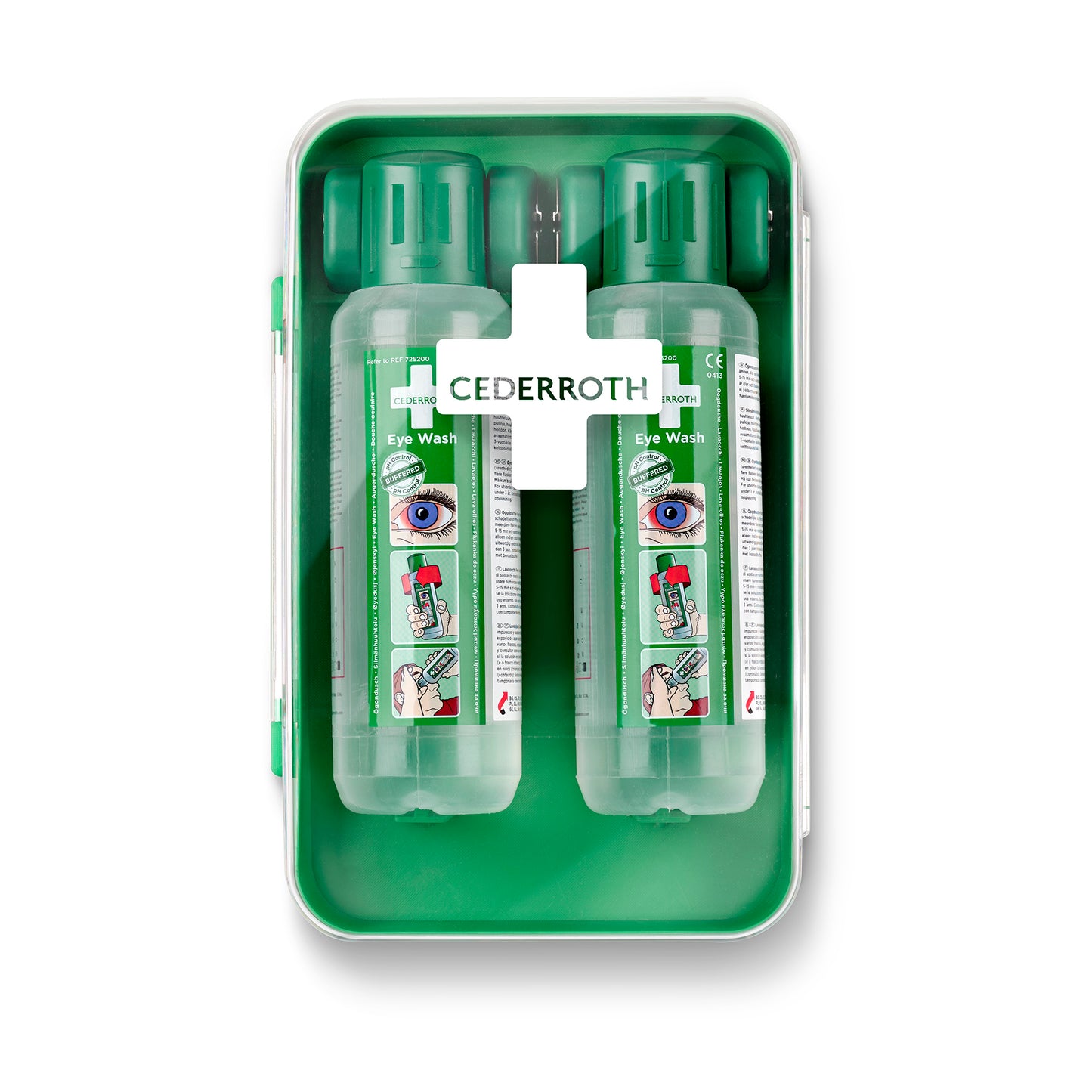 Cederroth Eye Wash Cabinet 2 x 500 ml
