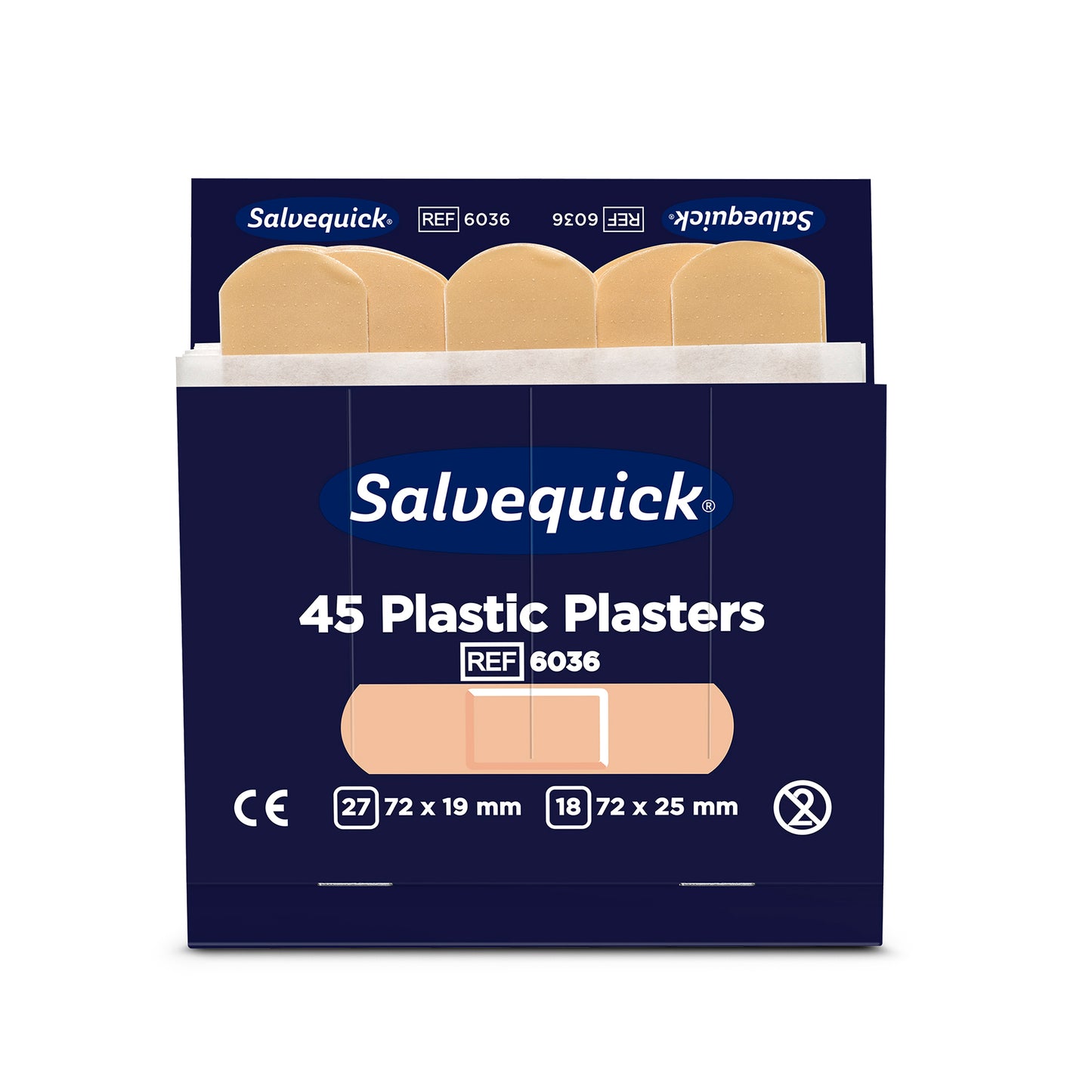 Cederroth Plastic Plaster, 45 pieces/refill