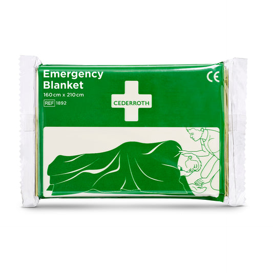 Cederroth Rescue Blanket with a Heat-Reflecting Aluminium Side