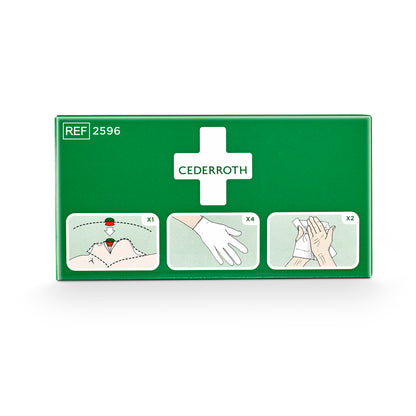Cederroth Protection Kit (including Gloves, Safety Skin Cleanser, Breathing Mask with One-Way Valve)