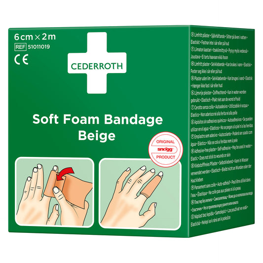 Cederroth Soft Foam Bandage Beige 6 cm
