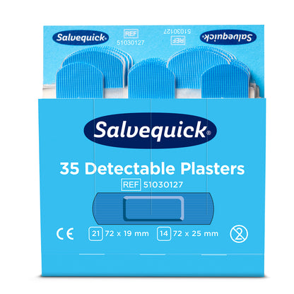 Cederroth Blue Detectable Plaster, 35 pieces/refill